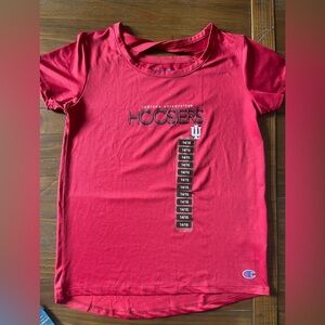 New Girls Champion IU Indiana red Drifit top 14 16